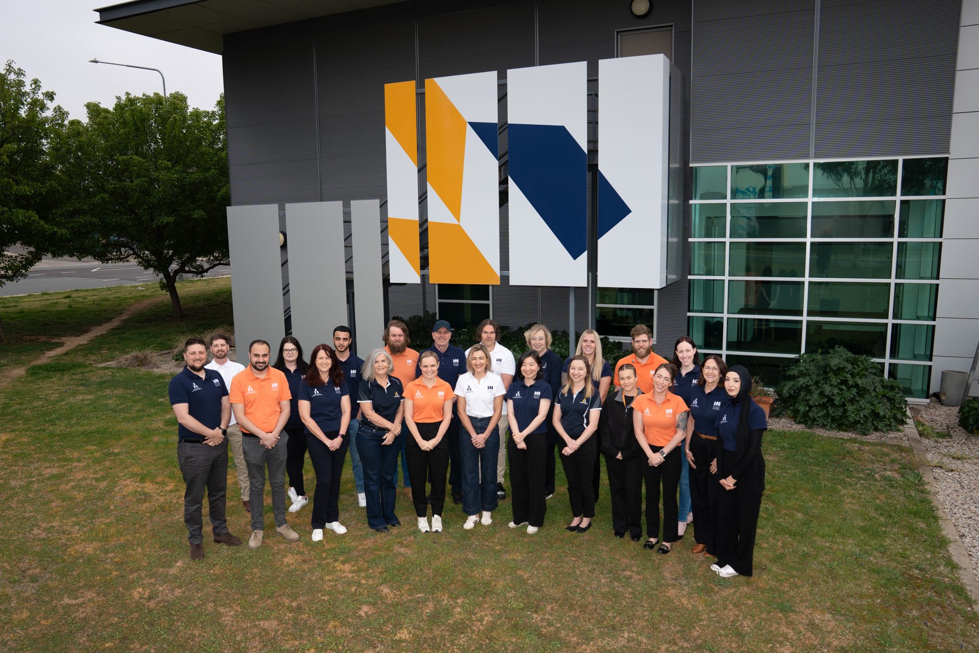 The Master Builders ACT team outside the association's offices
